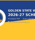 Golden State Warriors Schedule 2026-27: Every Game, Tip Times & Free Printable
