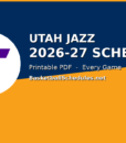 Utah Jazz Schedule 2026-27: Every Game, Tip Times & Free Printable